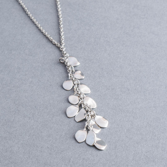 Rainfall Petals Sterling Silver Necklace