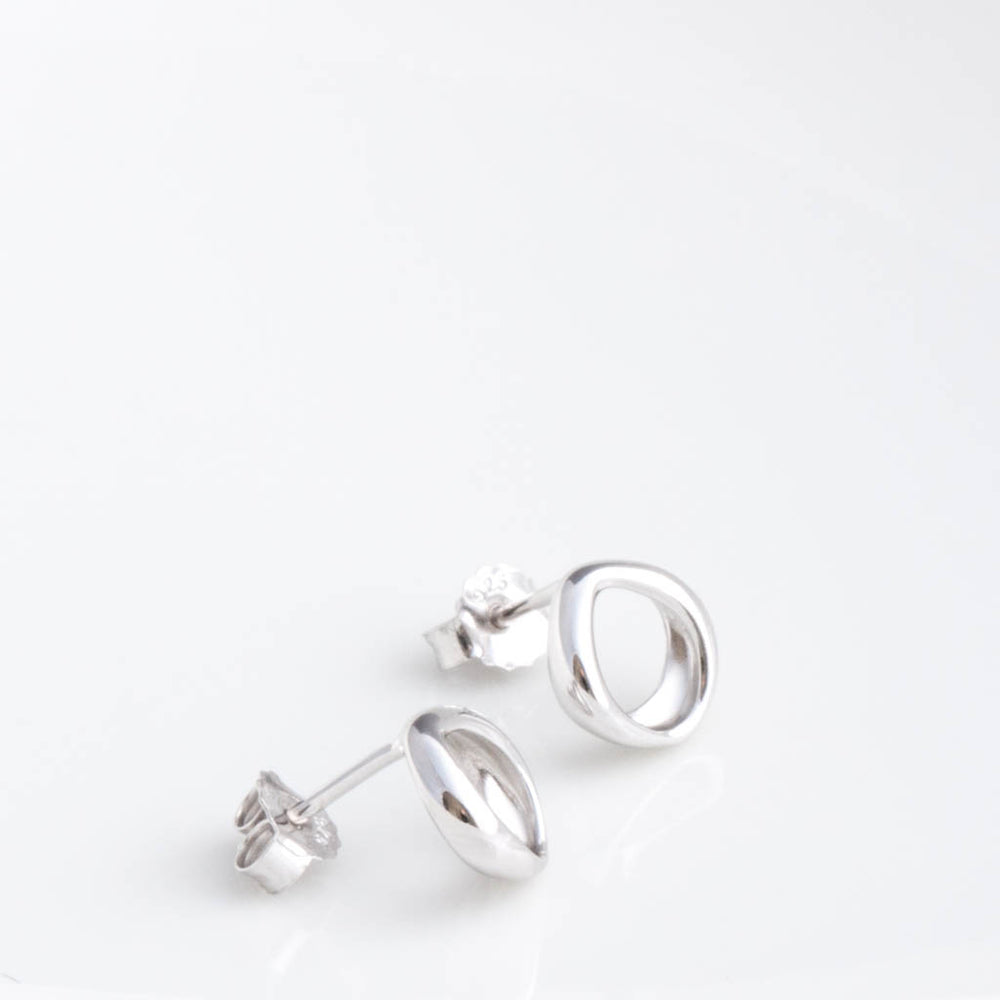 Sterling Silver Giselle Cushion Small Stud Earrings