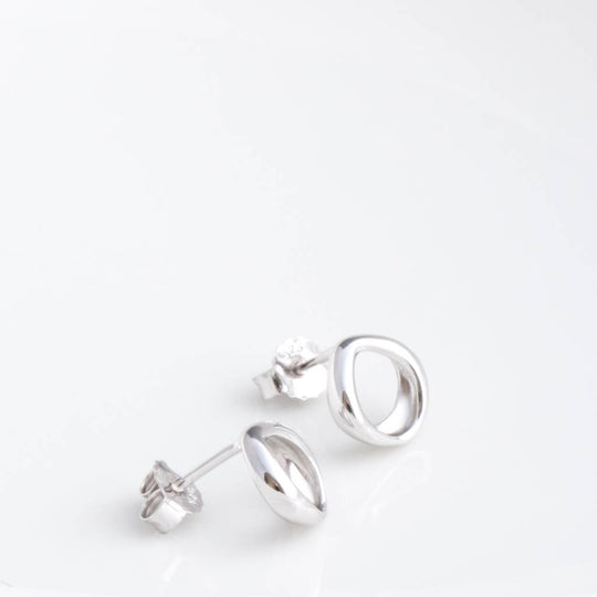 Sterling Silver Giselle Cushion Small Stud Earrings