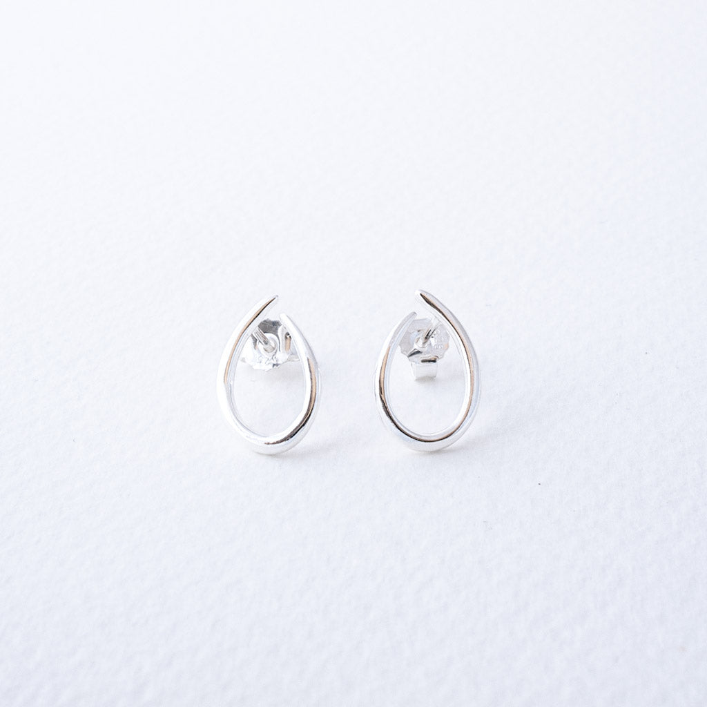 Paloma Sterling Silver Curved U Shape Stud Earrings