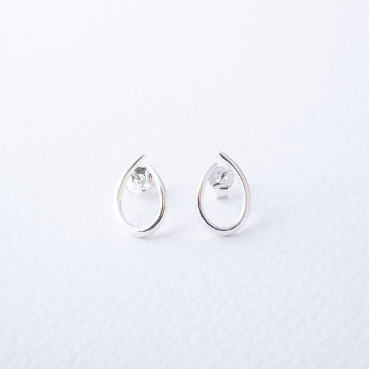 Paloma Sterling Silver Curved U Shape Stud Earrings