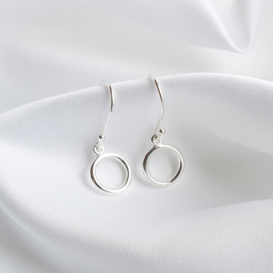 Katie Small Open Circle Drop Earrings
