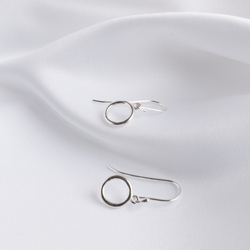Katie Small Open Circle Drop Earrings