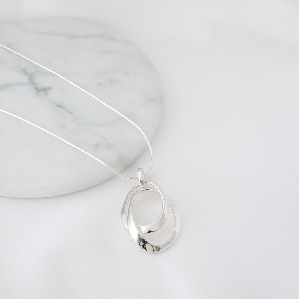 Diana Sterling Silver Swirl Pendant