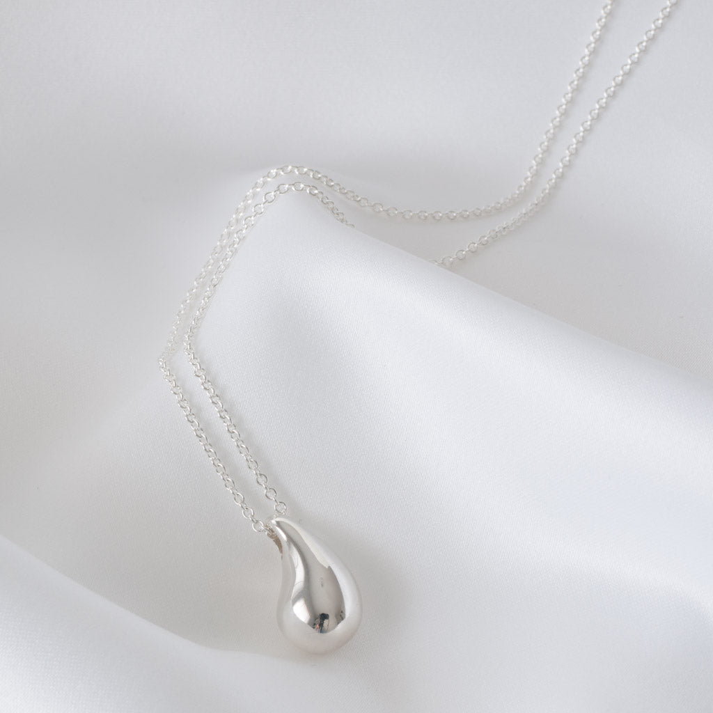 Ida Sterling Silver Teardrop Pendant Necklace